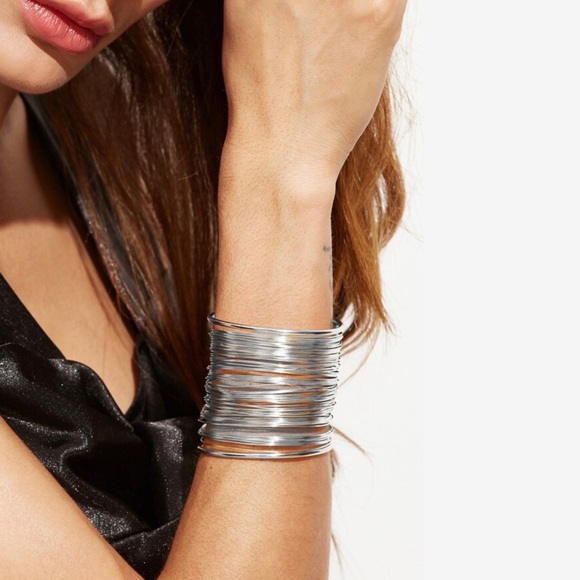 Any 2/$20! Silver Wire Adjustable Cuff Bracelet - Picture 6 of 11